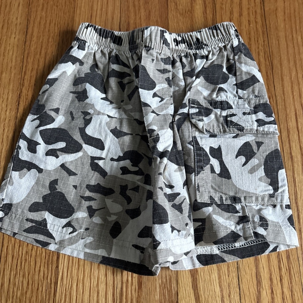 Toddler Boys Shorts Set FISHER PRICE Woodland Camo Farming SHORTS Elastic 24 Mth - Picture 7 of 7